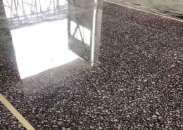 Cement polishing effect